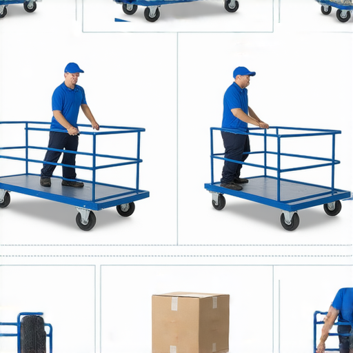 揭密搬運車的秘密，展示多種搬運技巧與神器，圖片中可見不同型號的搬運車及其使用場景，提供搬運效率提升的實用建議，適合所有搬家與搬運需求者參考。