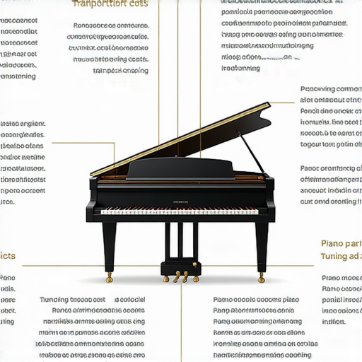 鋼琴搬運與調音全攻略圖示，詳細介紹數碼鋼琴運費及搬運注意事項，包含專業搬運技術與調音技巧，助您輕鬆應對鋼琴運輸與維護。
