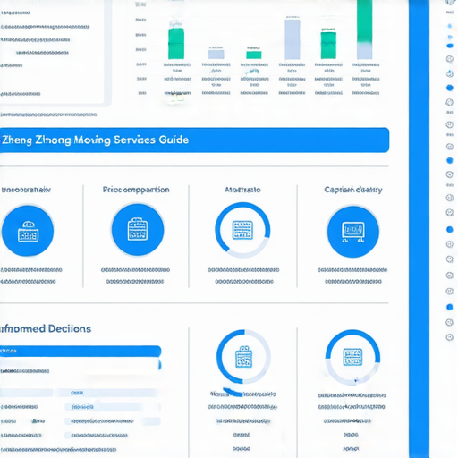 搬屋服務全攻略圖片，展示價格比較、隊長評價以及鄭中基歌曲分析的視覺元素，提供全面資訊，幫助選擇理想搬屋方案，提升用戶決策效率。