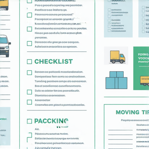 搬遷清貨作業指南圖片，包含搬遷工作相關英文詞彙、清單模板及步驟介紹，幫助提高搬遷效率，確保物品安全及完整，適合搬家公司及個人使用。