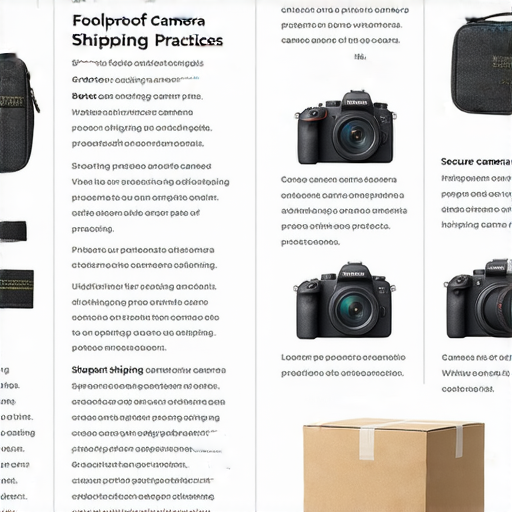 傻瓜相機托運使用指南的圖片，展示相機安全包裝及托運注意事項，包括零件保護和拍攝技巧，鼓勵用戶了解使用方法，享受拍攝樂趣。
