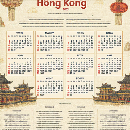 2024香港月曆展示必備活動與節慶，包含農曆新年、端午節、中秋節等精彩活動，讓人期待深入探索香港獨特文化和節慶魅力。
