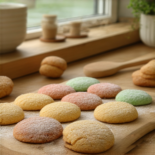 颱風天也能輕鬆製作的美味餅乾食譜，展示預算與風景的秘密，圖片中有色香味俱全的餅乾，搭配溫馨的家居環境，營造舒適的烘焙氛圍。