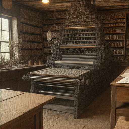 探索印刷的藝術，展示從活字印刷到數碼印刷的演變，印刷店內部的各種印刷工具與機械，揭示印刷技術的歷史與創意過程。