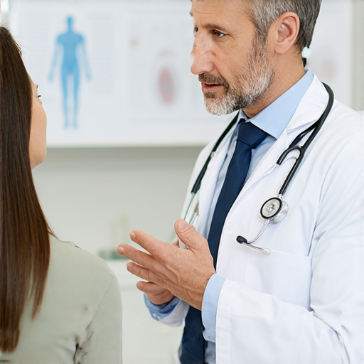 腎臟腫瘤檢查過程的圖片，顯示醫生與患者進行討論，強調早期發現的重要性，揭示腎臟腫瘤的健康警訊和警告標誌。