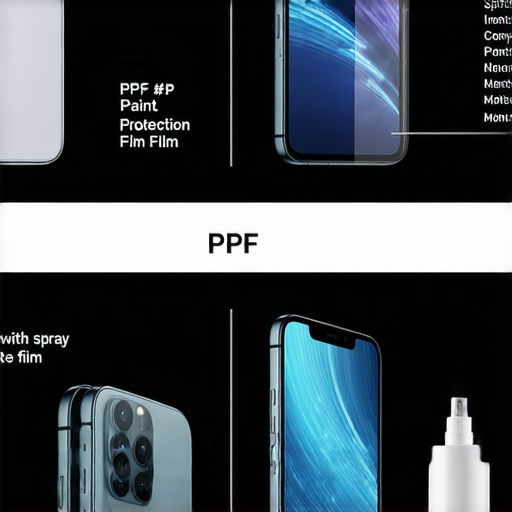 全面了解PPF保護膜與手機保護膜噴霧的最佳選擇，展示兩種產品的比較，強調PPF的耐久性與手機噴霧的便利性，適合智慧型手機和其他電子產品使用。