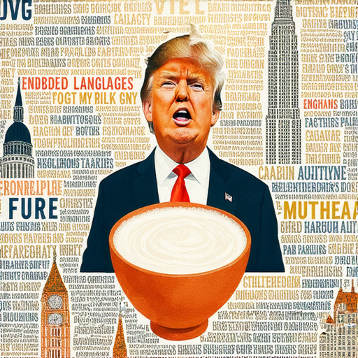 英文世界的多樣性從議員到豆漿，展示了語言背後的文化故事，圖片中呈現了不同詞語及其意義，揭示語言的奇妙。