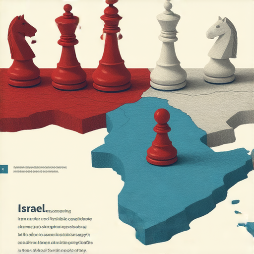 以色列與伊朗靈活人選策略的概念圖，展示低成本取代傳統代理的方式，凸顯兩國在中東地區的戰略對抗與真實付出，探索其影響與未來走向。