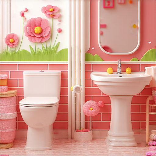 幽默的康乃馨廁所風格展示，廚房裝修如同家庭復活之地，色彩繽紛的裝飾和創意設計，營造愉悅氛圍，提升使用體驗。