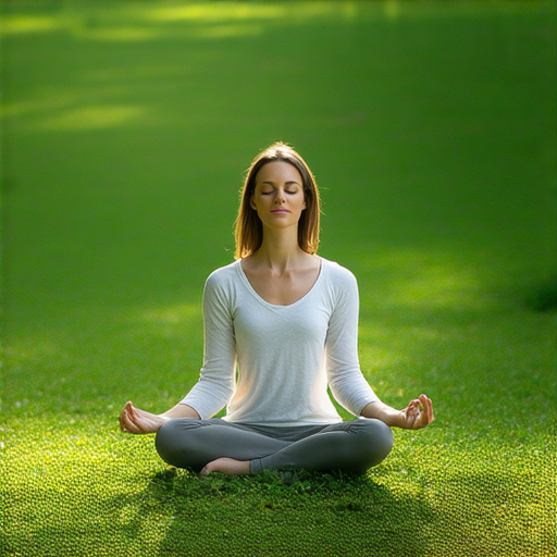 揭開心靈的秘密主題圖片，展示一位女性在大自然中冥想，表達透過心理與情緒探索自我，尋找真愛的過程，強調自我成長與內在平靜的關聯。