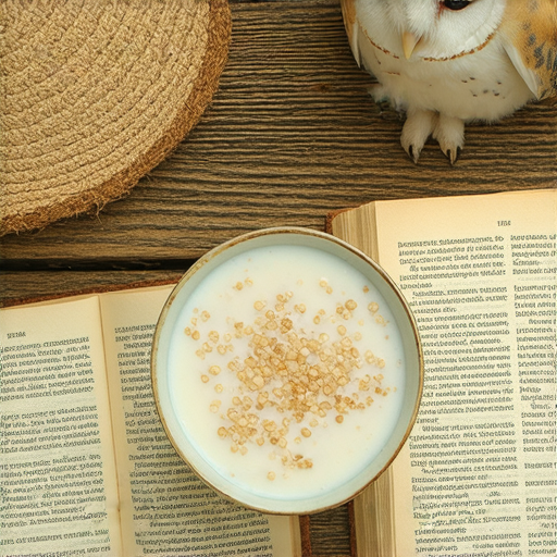 多元主題探討的圖片展示英文講稿、豆漿和貓頭鷹的價值分析，突出文化與飲食的交融，強調教育與自然的關聯性，並展現不同主題之間的連結與互動。