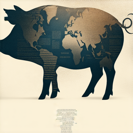 探索國際的知識之旅的書籍封面，展示證據到豬的轉換，隱喻揭開隱藏的秘密，融合科學與文化的元素，吸引讀者了解全球秘密的心靈向導。