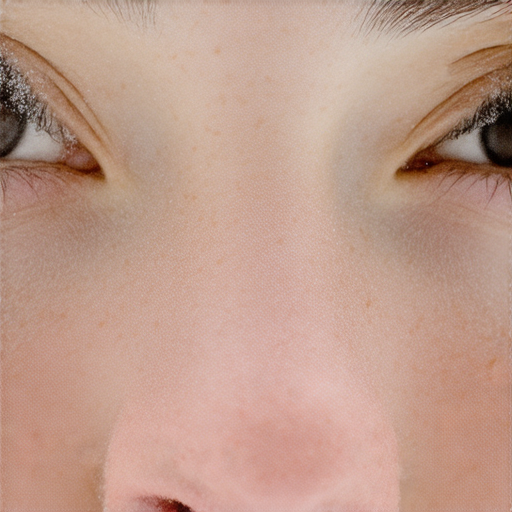 雪花背景上，一位雙魚座女性的面龐特寫，雀斑清晰可見，展現隔離中的陌生人神秘氣息，充分體現雪花隱形的特質，吸引讀者探索隱藏的秘密。