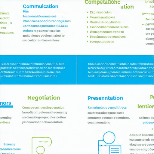 提升職場競爭力的商業英語課程及商務英語課程選擇指南，透過圖示介紹不同課程特色與優勢，協助學員掌握提升職場能力的關鍵技能。