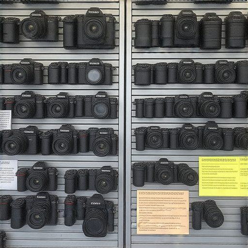 全面探索香港相機維修服務的圖片，展示深水埗和旺角的維修店鋪以及維修過程，包含各類相機維修工具與價格標示，適合攝影愛好者了解維修選擇。