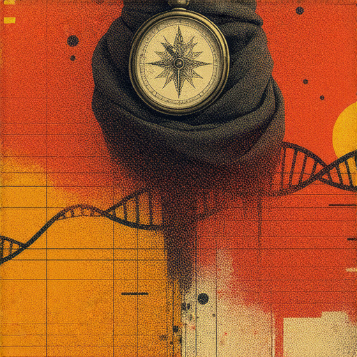 圍巾、圓規與地震的相關元素，展示基因與基金如何影響日常生活，強調科技與自然的交互作用，揭示科學背後的秘密，促進讀者理解這些議題的重要性。