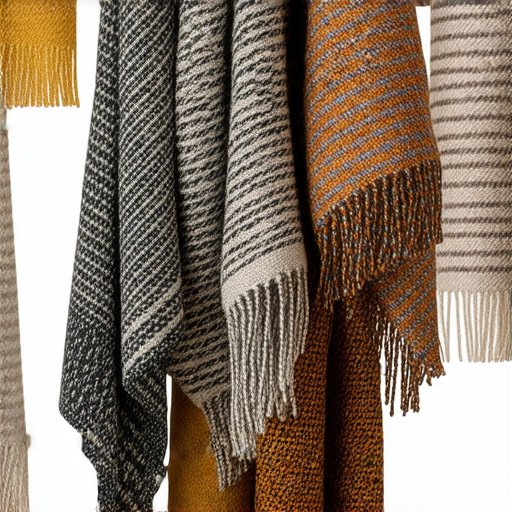 這張圖片展示各種圍巾的獨特特性，包括保暖、透氣、防風等，彰顯圍巾在生活中的多重用途，改變你的生活方式，提升時尚與功能性。