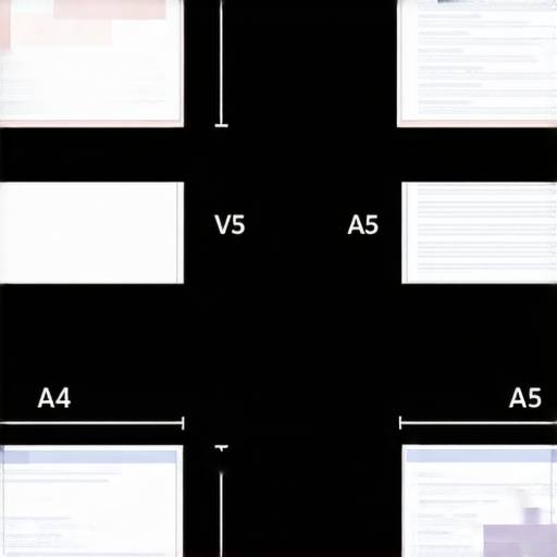 A4紙與A5紙尺寸比較圖，展示兩種紙張的長寬差異，以及適合的文件收納方案，幫助選擇合適的紙張，提升收納效率。