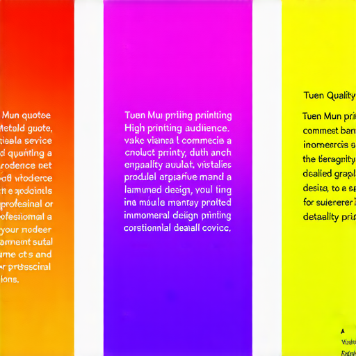 屯門印刷服務的專業報價界面，展示不同風格的獨特Banner及印刷品，吸引客戶立即聯繫，提供專業設計與高品質印刷服務。