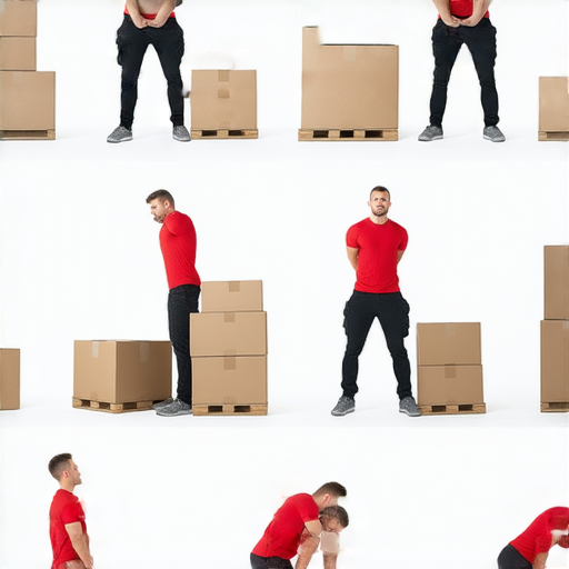 實惠搬運秘訣大揭秘，展示個人搬運重量上限的技巧，圖片中有搬運物品的示範與建議，幫助更安全有效的搬家。