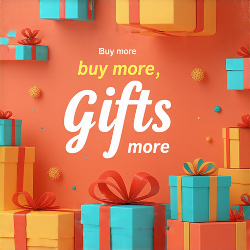 限時驚喜的契贈與品贈活動圖片，吸引消費者參加，突出多買多送的優惠，讓顧客滿載而歸的場景，展現熱鬧的購物氛圍與豐富的贈品選擇。