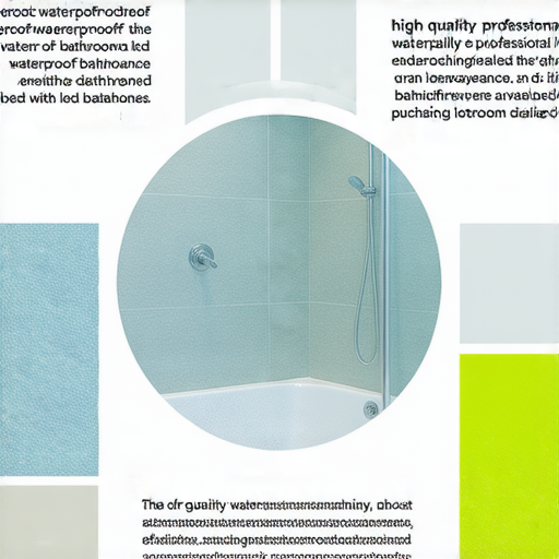 發現浴室防水秘密的圖片，展示專業防水材料和購買地點，分析如何有效防止漏水，幫助家庭提升浴室防水性能，讓每個人都能輕鬆應對漏水問題