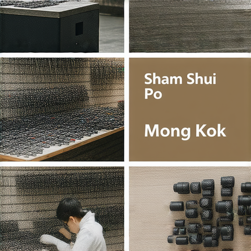 香港相機維修推薦的圖片，展示深水埗與旺角兩地的相機維修服務比較，背景中有維修工坊、專業工具及相機維修技師，彰顯兩地服務的優勢與特色。