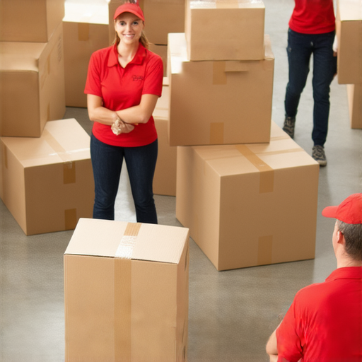 搬家服務專業團隊在工作中，搬運各類家具和物品，展示高效的散工解決方案，讓搬家過程輕鬆無憂，提供最划算的搬運選擇。