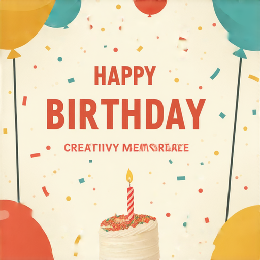 吸引人的生日卡片範本展示，色彩繽紛的設計，獨特的祝福文字，適合各種年齡層，增添生日祝福趣味，讓每份祝福更具創意和心意。