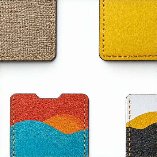 手作卡片套男女款展示，色彩鮮豔，獨特風格，材料自然，搭配多樣設計，適合自製與DIY，展現個人創意與手作樂趣。