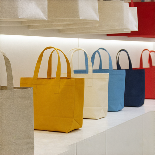 不織布環保袋展示多種顏色和款式，強調其時尚與實用性，吸引消費者關注環保潮流，適合日常購物使用，展現不織布的環保魅力與多功能性。