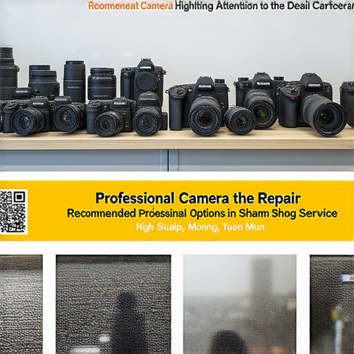 全方位相機維修服務介紹圖，涵蓋深水埗、旺角及屯門地區的推薦選擇，展示專業技術人員維修各類相機的專注工作場景，強調高品質服務及客戶滿意度。