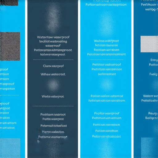 探索力架防水技術的圖片，展示各類防水材料及其應用建議，重點突出不同材料的特性、性能及適用場所，幫助用戶選擇最佳防水方案。