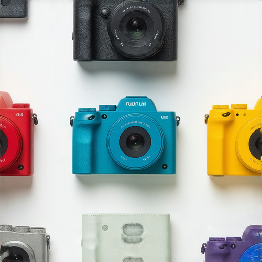 六款Fujifilm相機展示，突顯即影即有的魅力，包含多種型號與特色，適合各類攝影愛好者，讓你輕鬆成為攝影高手。