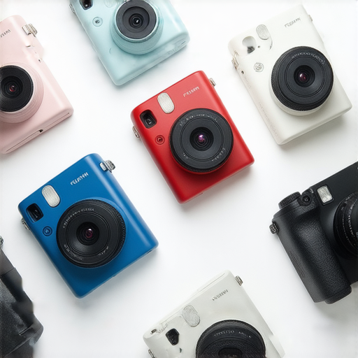 Fujifilm相機的多款產品展示，展現即影即有的特性，吸引攝影愛好者探索每一瞬間的珍藏之美。