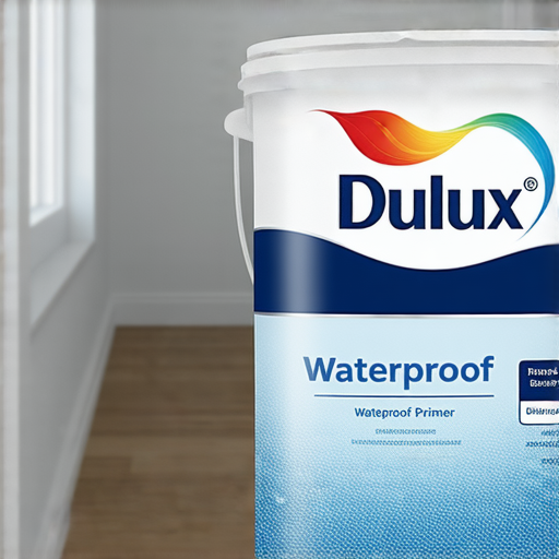 多樂士防水底漆的產品展示，強調其優越的防水性能和耐用性，適合各種建築材料，提升房屋耐用性，圖中展示水電專業服務提供的施工過程，確保最佳效果。