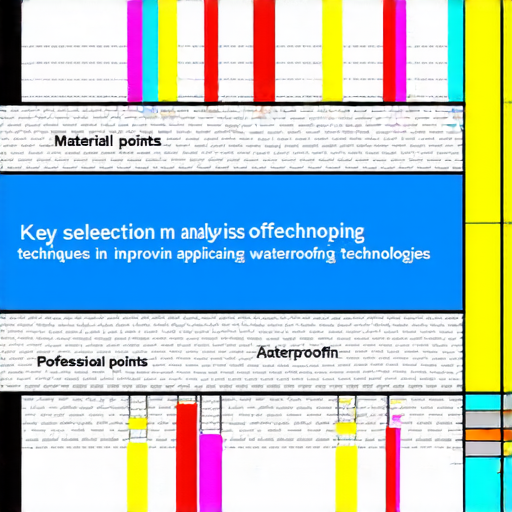 全面解析防水工程的材料與技術選擇技巧圖片，展示不同防水材料特性與適用技術，強調選擇關鍵點，幫助專業人士提高防水工程效果。