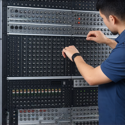 揭開音響箱的神秘面紗，圖片展示音響設備內部結構，專業技術人員進行調整與驗證，探索每一音符背後的專業服務，呈現音響品質提升的關鍵元素。