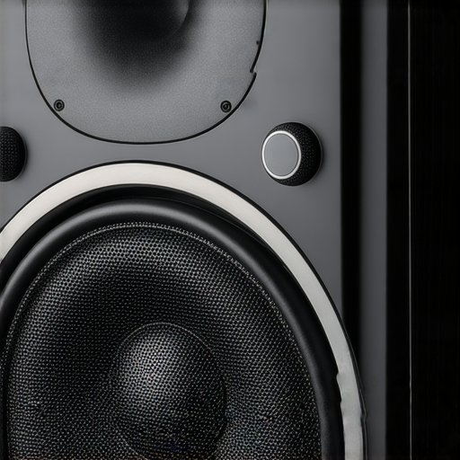 震撼音效新體驗的專業音響箱特寫，展示其驚人魅力與設計，適合音響愛好者了解我們的服務與產品。