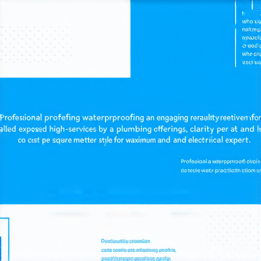 專業防水秘訣曝光的圖片，顯示水電好提供的專業服務內容，強調一坪防水的費用以及相關防水技巧，讓您立即了解防水的重要性和實用性。