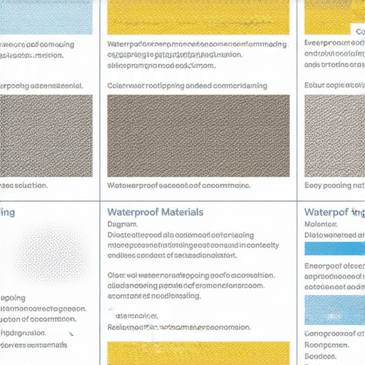 全面解析防水材料與工程選擇指南的圖片，展示各種防水材料特性與適用領域，指導建築防水工程的正確選擇，提升防水效果，確保結構安全與耐久性。