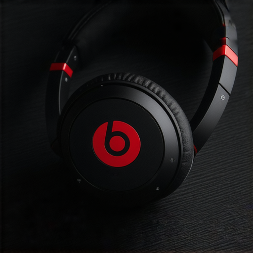 Beats耳機特寫，展示其獨特設計與高品質音效，吸引音樂愛好者。強調耳機的舒適度與專業性能，完美符合音樂愛好者的需求，揭開Beats的秘密。