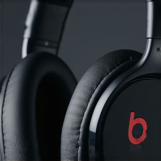 揭開音樂的秘密，探索Beats耳機的無限可能，顯示耳機特寫及專業音響技術服務照片，展現高品質音樂體驗與優雅設計。