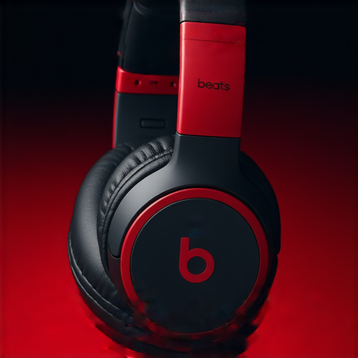 Beats耳機展示圖，強調無與倫比的音質體驗，耳機設計精美，專業音效服務效果突出，吸引消費者探索音樂的魅力。