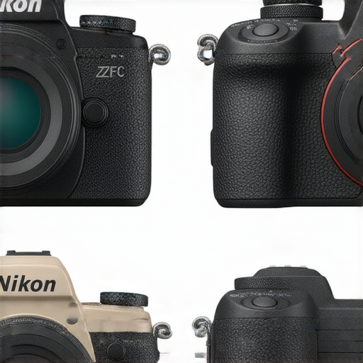 Nikon相機系列的ZFC與W300評測圖片，展示不同型號的設計特色、功能對比，以及使用場景，突顯各型號在攝影愛好者中的受歡迎程度與性能優勢。