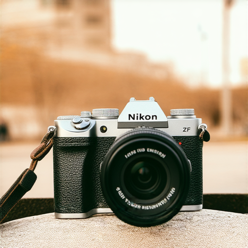 尼康Z FC相機在戶外拍攝的場景，展示時尚復古設計與創意攝影技巧，捕捉精彩瞬間，提升拍攝水平，完美結合現代科技與經典魅力。
