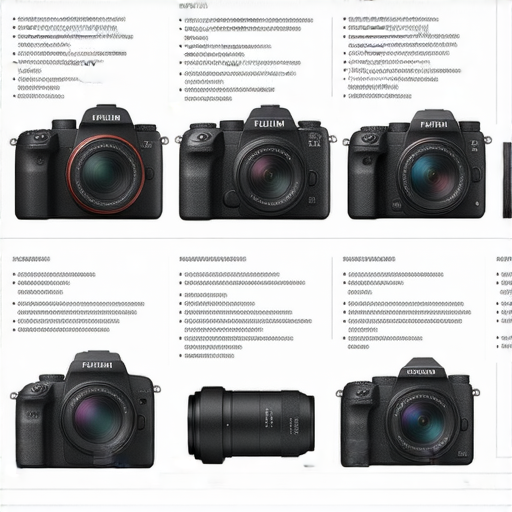 2024年Fujifilm相機推薦及鏡頭列表，展示各款Fujifilm相機與鏡頭的外觀、特點及使用建議，適合攝影愛好者選擇最佳裝備。