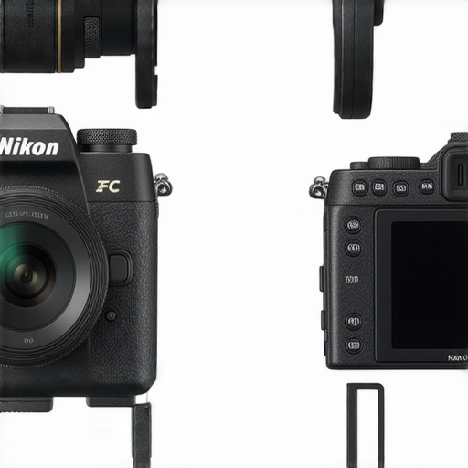 尼康Z FC相機與Coolpix W300相機展示，展現各自獨特設計及功能， enfatizing 尼康攝影系列的多樣性和創新，邀請攝影愛好者探索每一種可能性。