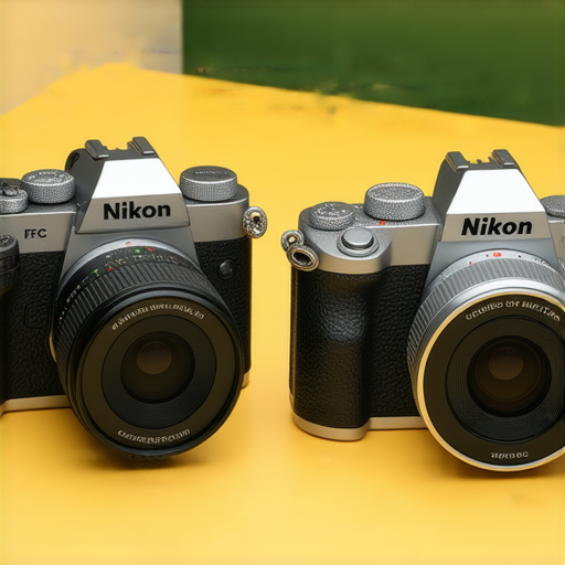 Nikon Z FC相機與Z系列相機並排展示，突顯其復古設計與現代技術結合，展現出卓越影像性能和獨特魅力，適合攝影愛好者的理想選擇。