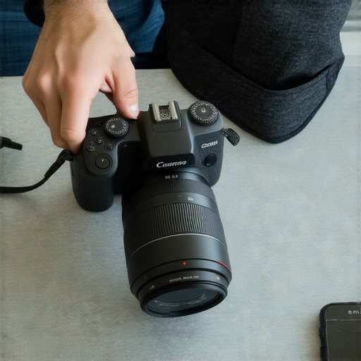 深水埗到旺角的專業相機維修服務，展示維修過程中專業技師操作相機的畫面，強調一鍵搞定的便利性，吸引攝影愛好者前來探索和使用服務。